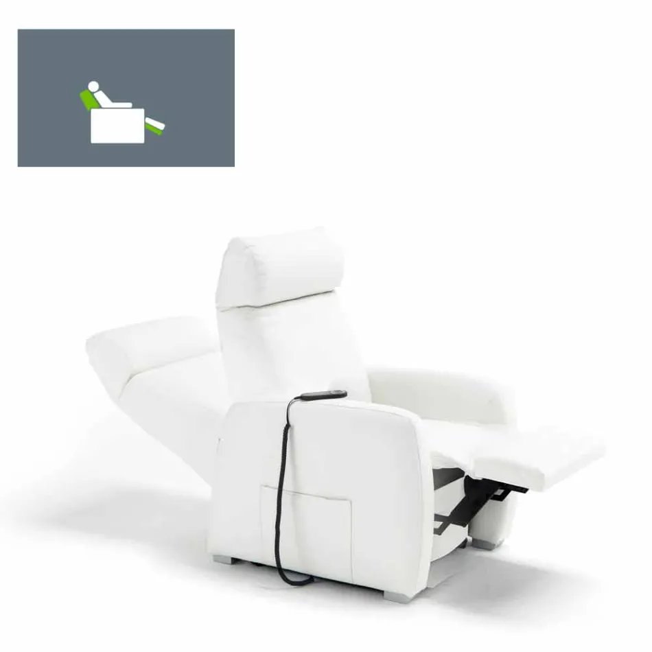 Relaxing armchair with 1 motor Via Verona Viadurini