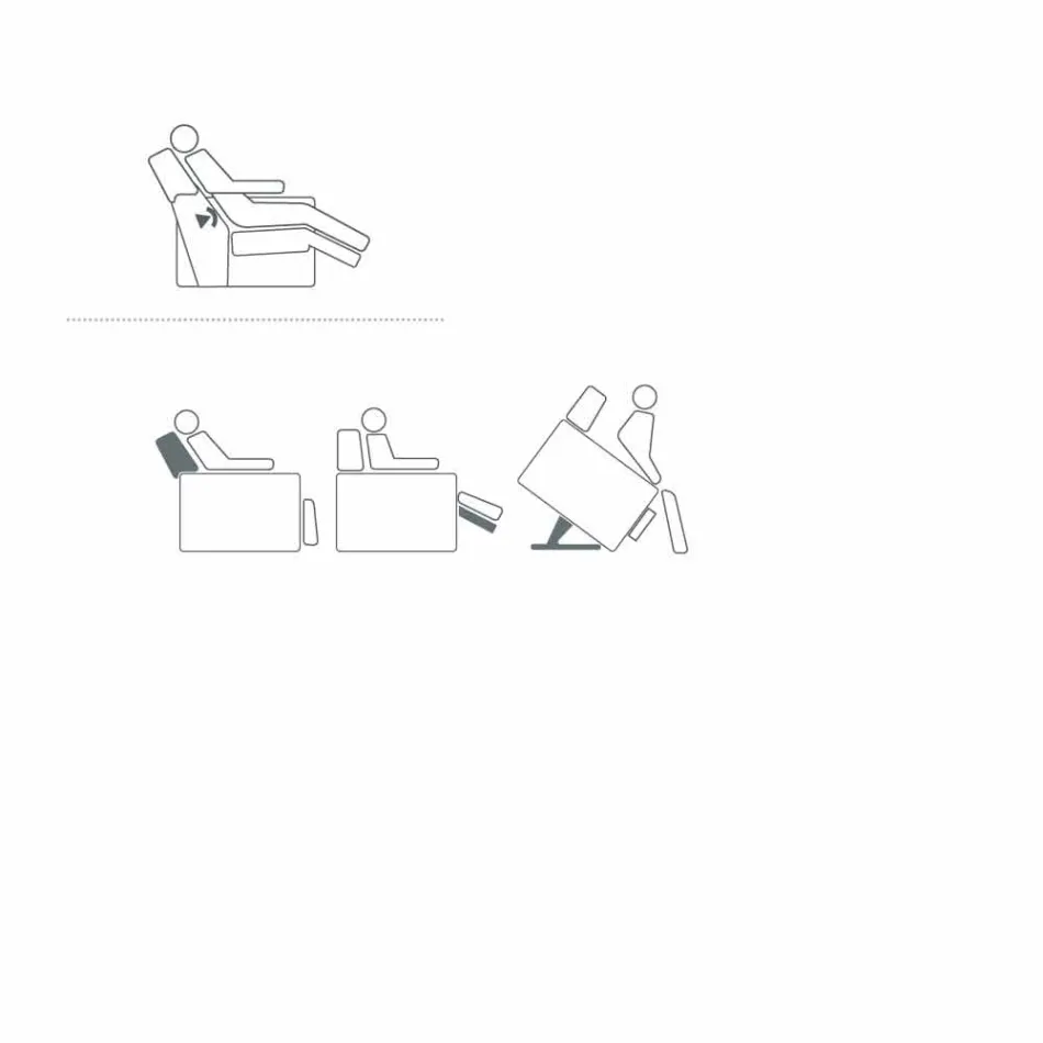 Rose design relaxing armchair with 2 motors, made in Italy Viadurini