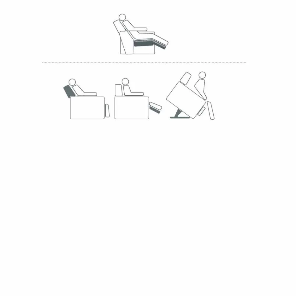 Rose design relaxing armchair with 2 motors, made in Italy Viadurini