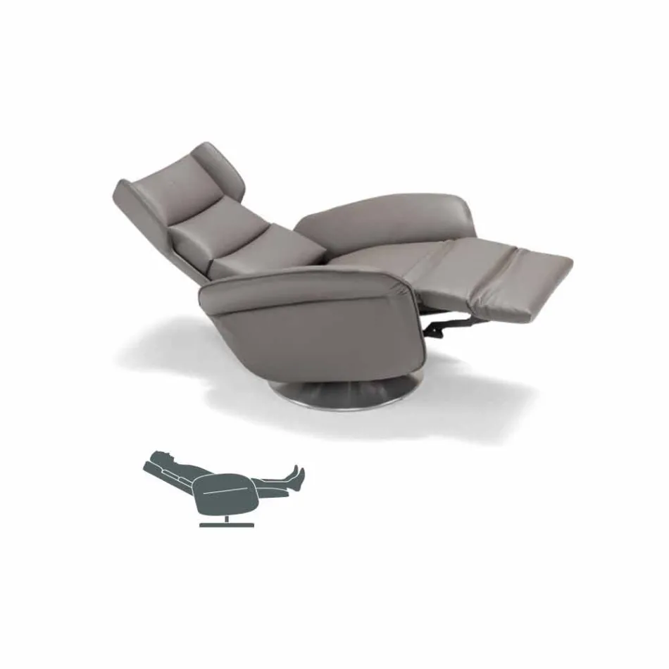 Motorized revolving relax armchair 2 motors made in Italy Bao design Viadurini