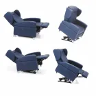 Orthopedic relax armchair 4 motors made in Italy Giglio, modern design Viadurini