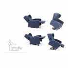 Orthopedic relax armchair 4 motors made in Italy Giglio, modern design Viadurini