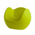 Round shaped rocking armchair Slide Blos colored design made in Italy Viadurini