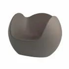 Round shaped rocking armchair Slide Blos colored design made in Italy Viadurini