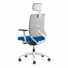 Ecological Swivel Ergonomic Design Office Armchair with Headrest - Meliva Viadurini