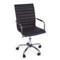 Ergonomic Office Armchair with Steel and Imitation Leather Armrests - Mantica
