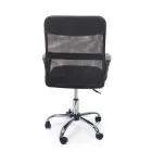 Swivel Office Chair Steel and Polyester Mesh with Armrests - Amuni Viadurini