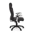 Swivel Reclining Office Armchair in Eco-leather and Nylon 2 Colours - Saronno Viadurini