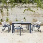Outdoor Armchair with Seat Cushion Made in Italy - Noss by Varaschin Viadurini