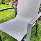 Stackable Outdoor Chair in Aluminium and Textilene - Mira Viadurini