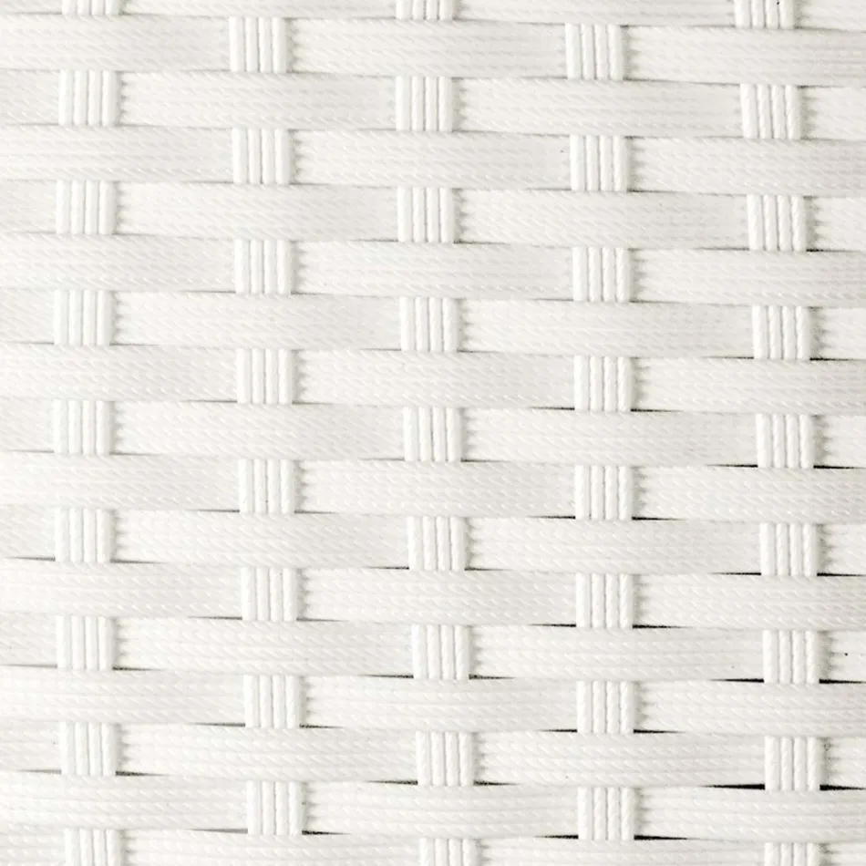 Stackable Outdoor Chair in Wicker Covered Aluminium - Bruma Viadurini