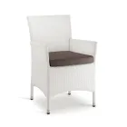 Stackable Outdoor Chair in Wicker Covered Aluminium - Bruma Viadurini