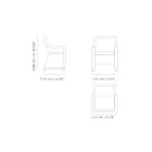 Garden armchair in synthetic fibre weaving Made in Italy - Tillie Viadurini