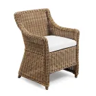 Garden armchair in synthetic fibre weaving Made in Italy - Tillie Viadurini