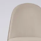 Lounge Armchair in Fabric and Solid Wood Made in Italy - Jordi Viadurini