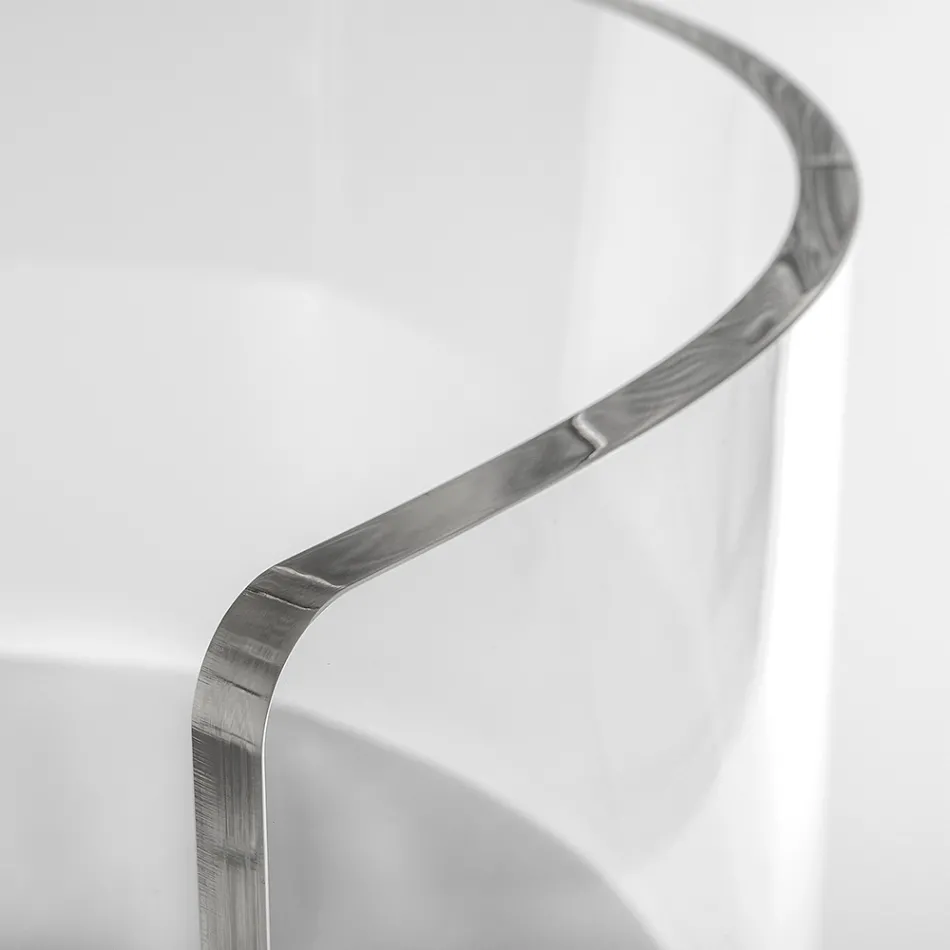 Elegant Transparent Plexiglass Armchair Made in Italy - Rachele Viadurini