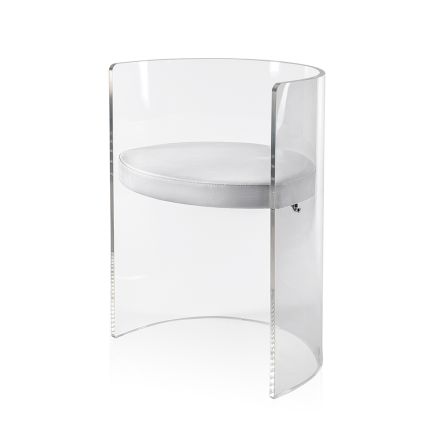 Elegant Transparent Plexiglass Armchair Made in Italy - Rachele Viadurini
