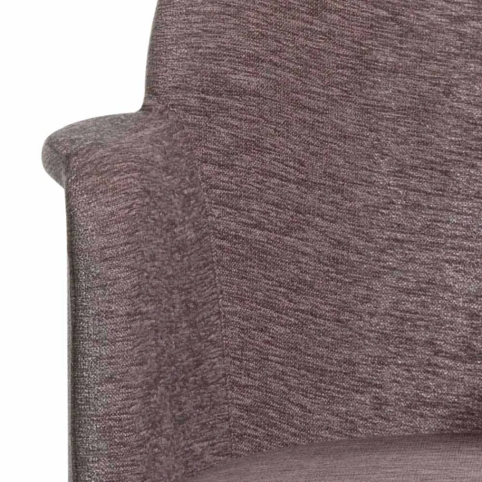 Swivel Office Armchair with Wheels and Armrests Made in Italy - Felix Viadurini