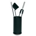 Tool holder with 3 Made in Italy Fireplace Care Tools - Cuscus