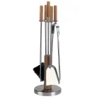 Tool holder with 4 accessories in metal or steel Made in Italy - Papaya Viadurini