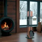 Tool Holder with 4 Accessories, Handles and Wooden Structure Made in Italy - Koi Viadurini