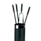 Tool Holder with 4 Fireplace Accessories Included Made in Italy - Snake Viadurini