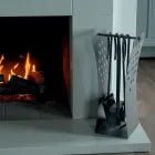 Tool holder with modern queues in metal and 4 tools made in Italy - Maiko Viadurini