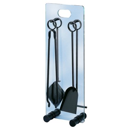 Tempered Crystal Tool Holder with 4 Accessories Made in Italy - Zebra Viadurini