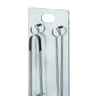 Tempered Crystal Tool Holder with 4 Accessories Made in Italy - Zebra Viadurini