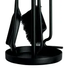 Metal Tool Holder with 4 Fireplace Tools Made in Italy - Safari Viadurini