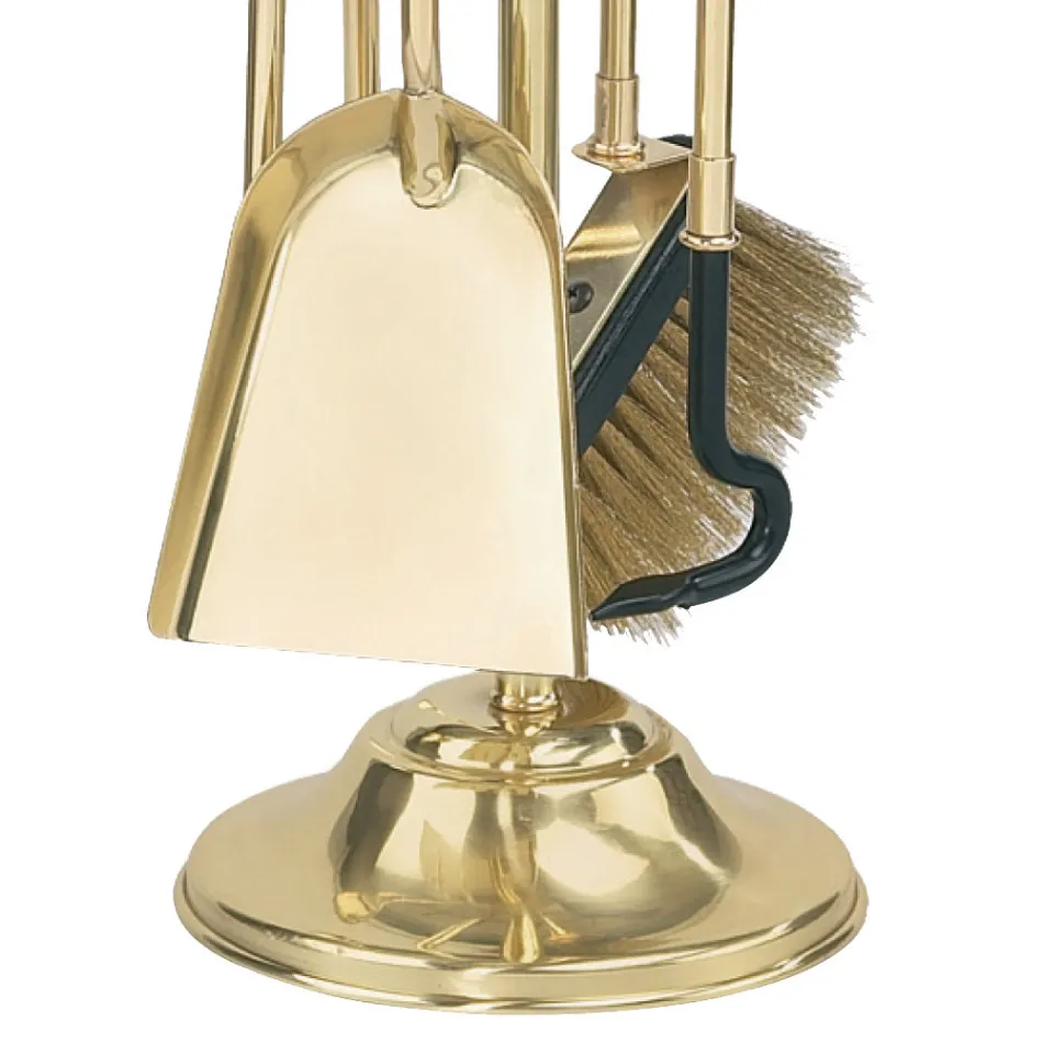 Brass Tool Holder with 4 Accessories Height 65 cm Made in Italy - Kangaroo Viadurini