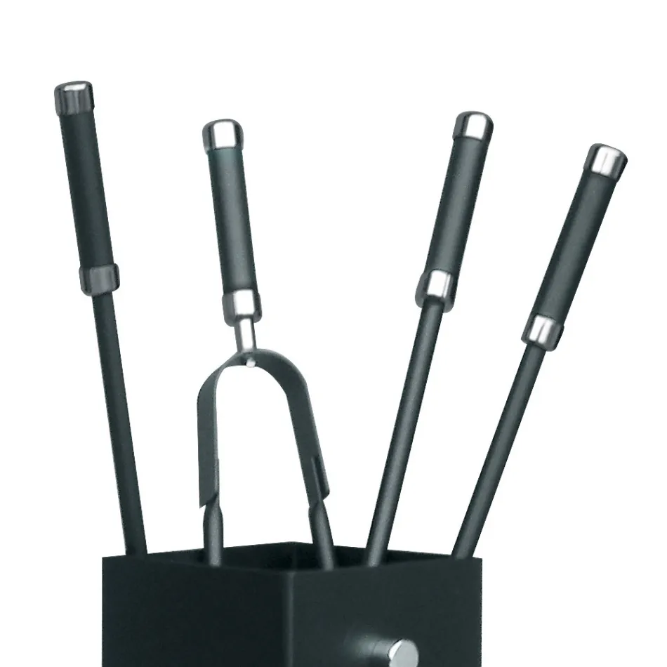 Square Metal Tool Holder and 4 Accessories Made in Italy - Iena Viadurini