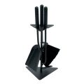 Triangular Tool Holder with 3 Fireplace Tools Made in Italy - Tabu