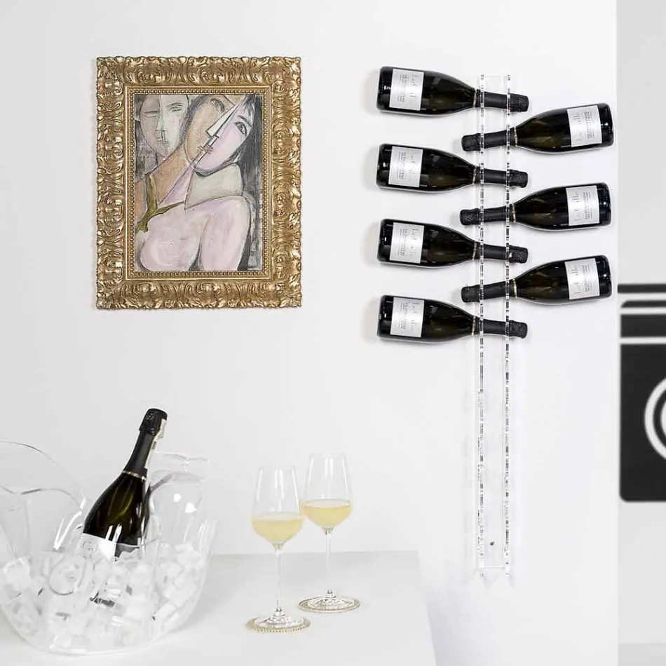 Baby Big L6xH100xP11cm Transparent Bottle Wall Holder Viadurini