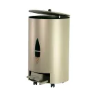 Pellet holder with lid, broom and shovel Made in Italy - Cacatua Viadurini