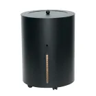 Pellet Holder with Wheels and Lid Made of Metal Made in Italy - Stork Viadurini