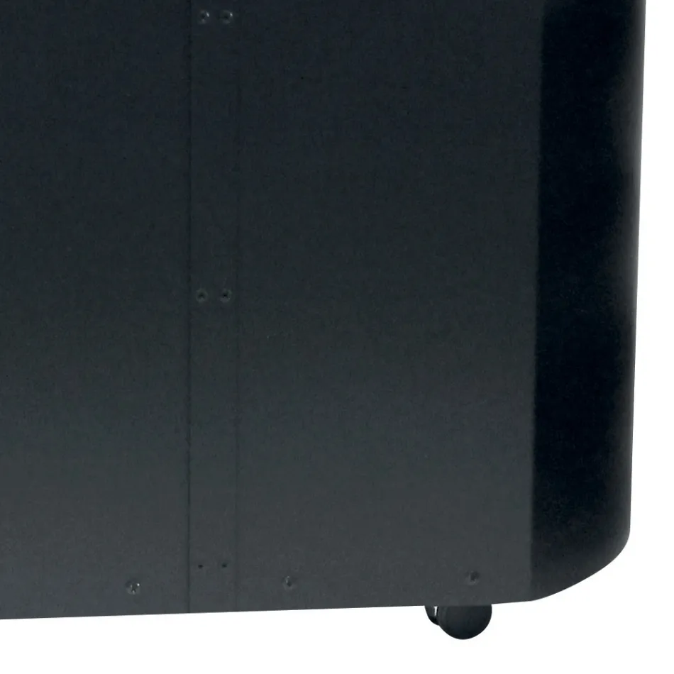 Metal Pellet Holder with Wheels and Wooden Lid Made in Italy - Bisonte Viadurini