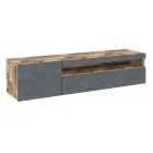 Italian Design Lounge Wooden TV Stand with Open Compartment - Suzana Viadurini