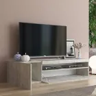 Italian Design Lounge Wooden TV Stand with Open Compartment - Suzana Viadurini