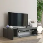 Italian Design Lounge Wooden TV Stand with Open Compartment - Suzana Viadurini
