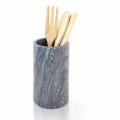 Kitchen Tool Holder in White Grey or Black Marble Made in Italy - Tulvio