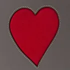 Contemporary leather laundry basket made in Italy Adele, heart insert Viadurini