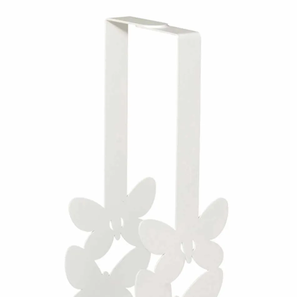 Double Cup Holder in White, Beige or Ivory Iron Made in Italy - Leiden Viadurini