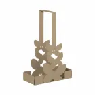 Double Cup Holder in White, Beige or Ivory Iron Made in Italy - Leiden Viadurini