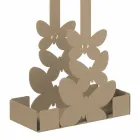 Double Cup Holder in White, Beige or Ivory Iron Made in Italy - Leiden Viadurini