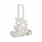 Double Cup Holder in White, Beige or Ivory Iron Made in Italy - Leiden Viadurini