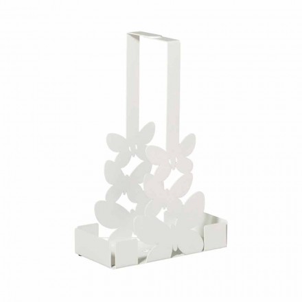 Double Cup Holder in White, Beige or Ivory Iron Made in Italy - Leiden Viadurini