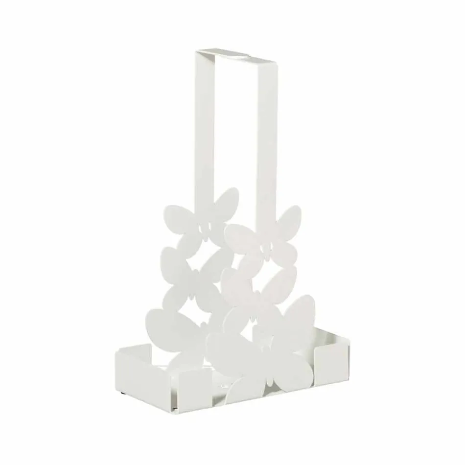 Double Cup Holder in White, Beige or Ivory Iron Made in Italy - Leiden Viadurini