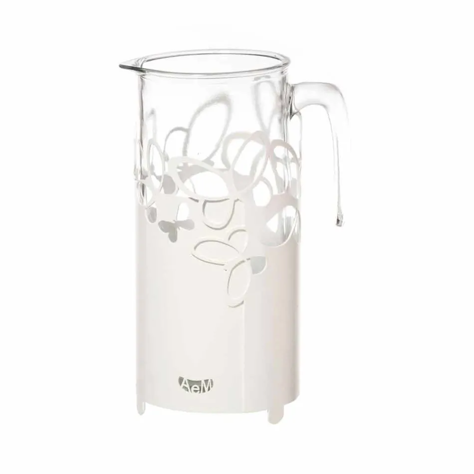 Modern Bottle Holder in White, Beige or Ivory Iron Made in Italy - Leiden Viadurini