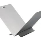 Wood holder in the shape of an open book in metal or steel Made in Italy - Falco Viadurini